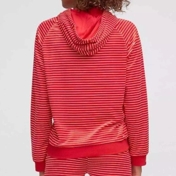 VERA BRADLEY Snow Stripe Polar Velour Pullover Hoodie Size Medium - Picture 9 of 9
